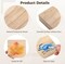 12 PCS Unfinished Wood Blocks, 4 x 4 x 1 Inch Natural Wood Blocks Painting Kit-2 Colors Paint 3
